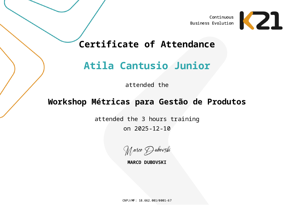 Certificado K21